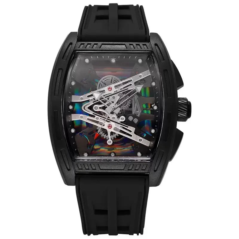 Men's Quartz Watch Sport Silicone Strap Fashionable Watch for Male Anniversary Gift